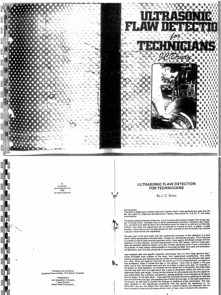 Ultrasonic Flaw Detection For Technicians PDF