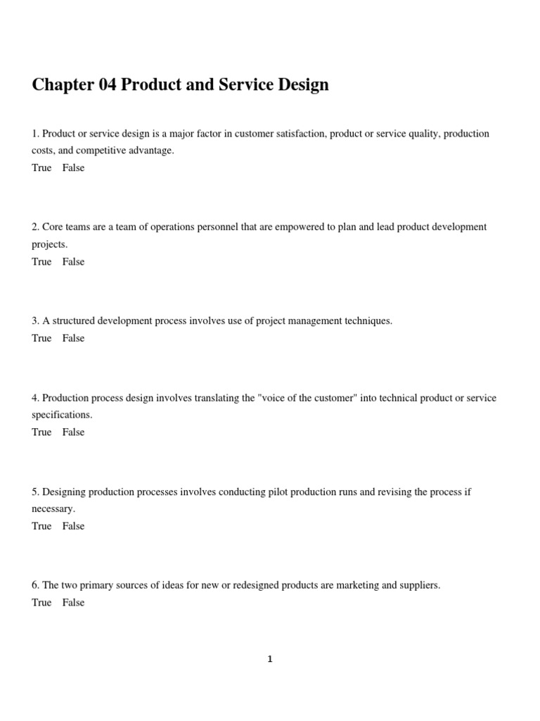 Chapter 04 Product and Serv | PDF | New Product Development ...