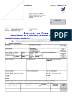 ENGINEERING COUNCIL OF SOUTH AFRICA SPECIFIED CATEGORY APPLICATION GUIDE