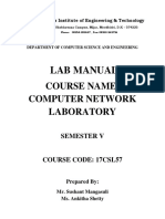 17CSL57 CN Lab Manual