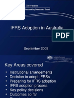 IFRS Adoption in Australia Sept 2009