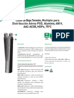 PSD Aereo Al 600V AAC ACSR HDPe 75°C CFE FT 2014 03