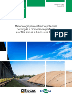 BiogásFert - Metodologia Para Estimar o Potencial de Biogás e Biometano a Partir de Plantéis Suínos e Bovinos No Brasil