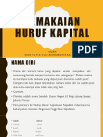 Pemakaian Huruf Kapital