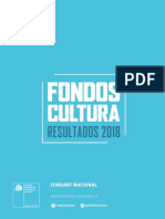 Fondart Nacional Resultados 2018