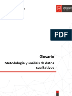 Glosario Metodología y Análisis de Datos Cualitativos PDF