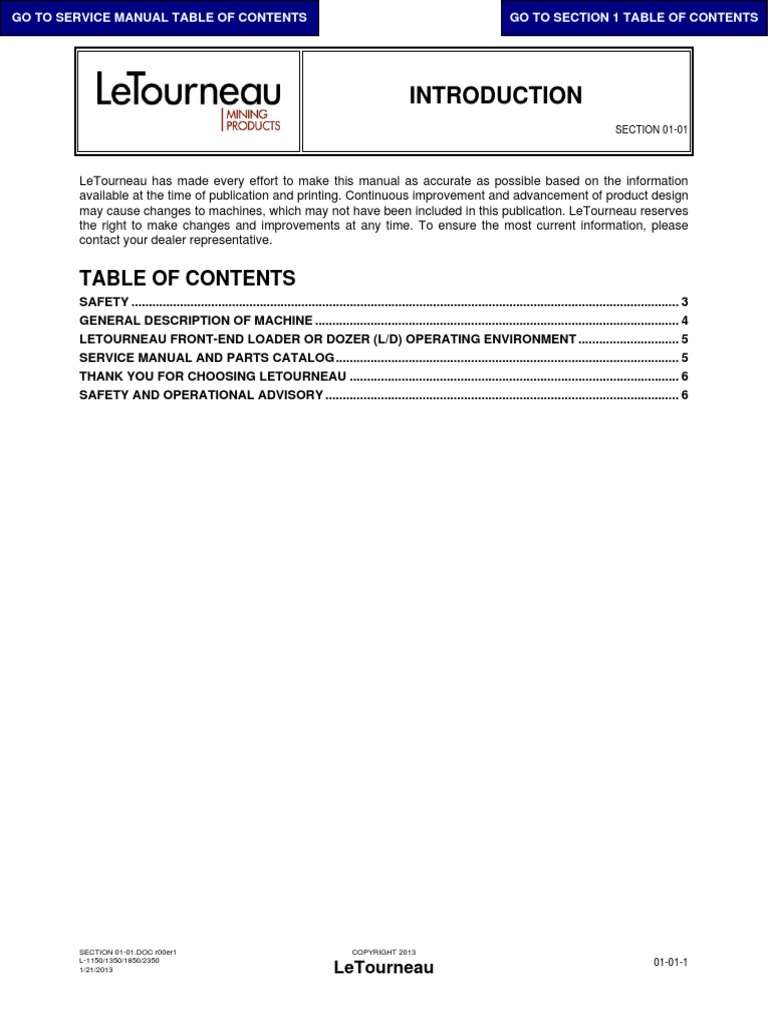 Letourneau - 1 Introduction | PDF | Loader (Equipment) | Manufactured Goods