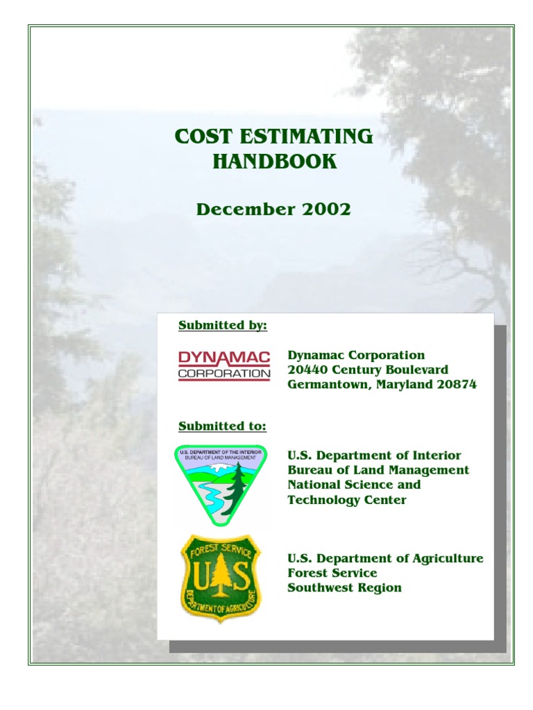 Cost Estimating Handbook PDF Superfund Environmental Remediation
