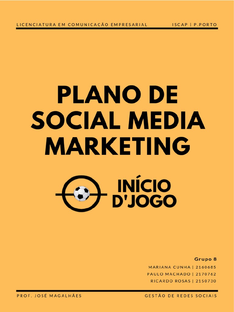 Plano de Marketing para Redes Sociais | PDF | Facebook | Blog