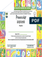 Diploma Preescolar