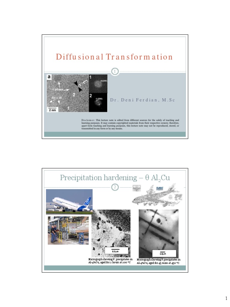 Diffusional Transformation KTF 2018 PDF | PDF | Nucleation | Crystallite