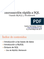 Introduccion Rapida A SQL