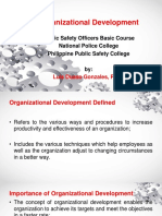 Organizational Development PSOBC