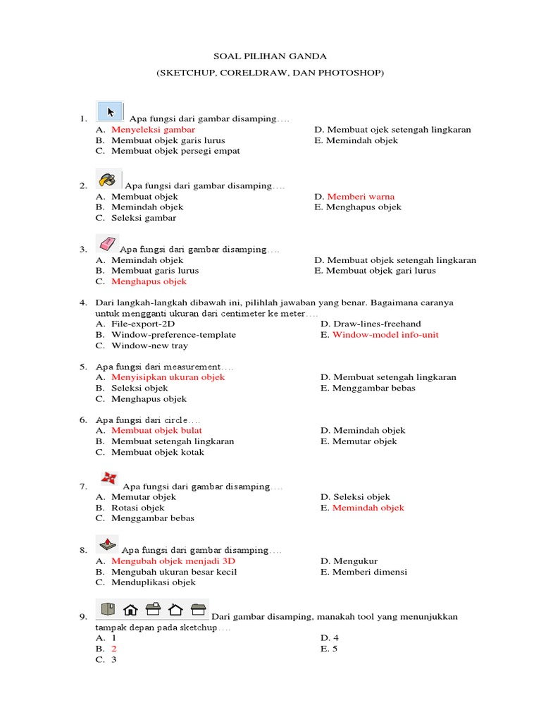 17+ Soal autocad pilihan ganda dan jawaban ideas in 2021 
