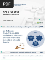 Apresentação Resultados CPC e IGC 2018
