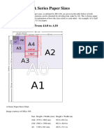 A Series Paper Sizes