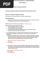 STAT100 Fall19 Activity 21 Worksheet