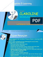 Mengelola E-Learningdengan CLAROLINE PDF