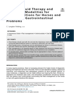 Practical Fluid Therapy and Treatment Modalities For Field Conditions For Horses and Foals With Gastrointestinal Problems