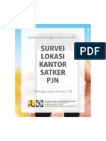 Panduan Survey123 Kantor Satker PJN-1 PDF