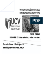 Sesión 12 FLUIDOS - Redes Abiertas y Redes Cerradas