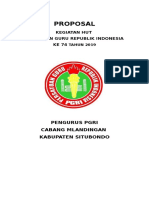 PROPOSAL HUT 73-PGRI Tahun 2018