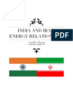 India and Iran Energy Relationship