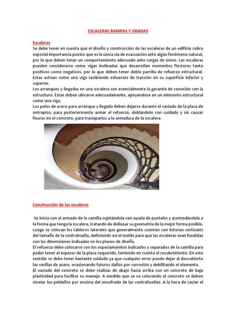 Diseño y Construcción de Rampas y Gradas | PDF | Hormigón | Acero