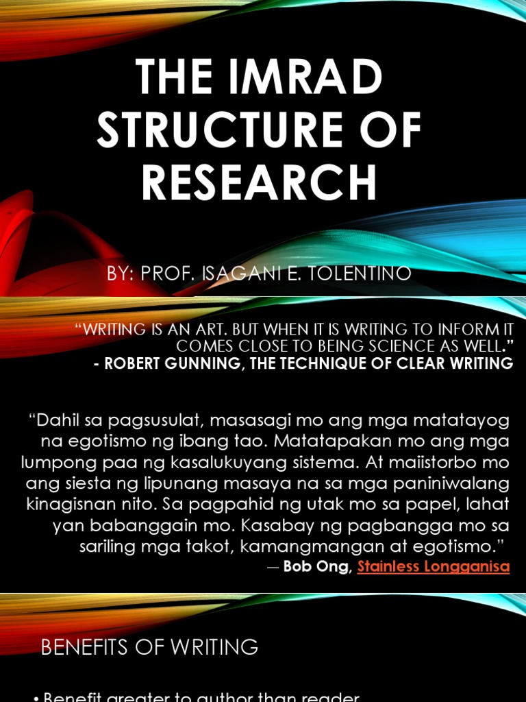 IMRaD Format | PDF | Data Analysis | Inquiry