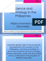 Major Development Programs and Personalities in ST in The Philippines