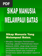 Sikap Manusia Melampau