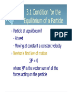 3-1 Condition For The Equilibrium of Aparticle