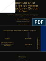 La Escritura en El Cuerpo de Las Mujeres Presentación