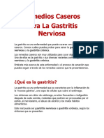 Remedios Caseros para La Gastritis Nerviosa