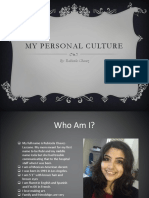 Edu 280 My Personal Culture Project