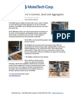 Moisture Content in Cement, Sand & Aggregates PDF