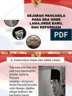 Sejarah Pancasila Pada Era Orde Lama, Orde Baru