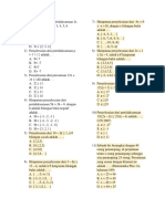 Pertidaksamaan dan Persamaan Matematika