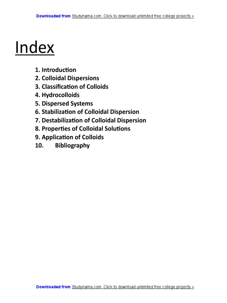 Laboratory Experiment 2 Colloids And Their Properties Pdf Colloid