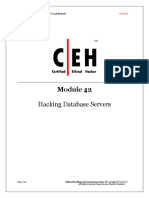 CEHv6 Lab Guide 3 Module 42 To Module 48 Hacking Database Servers PDF