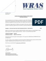 WRAS Certificate EPDM