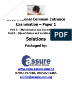 2012 NCEE Paper 1 Solution PDF