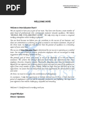 Employee Handbook