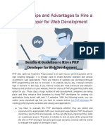 Important Tips and Advantages to Hire a PHP Developer for Web Development