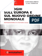 Costanzo Preve - Luigi Tedeschi - Dialoghi Sull'Europa e Sul Nuovo Ordine Mondiale PDF