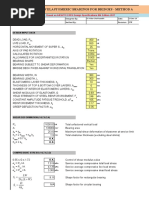 Spreadsheet For Design of Bridge Bearings