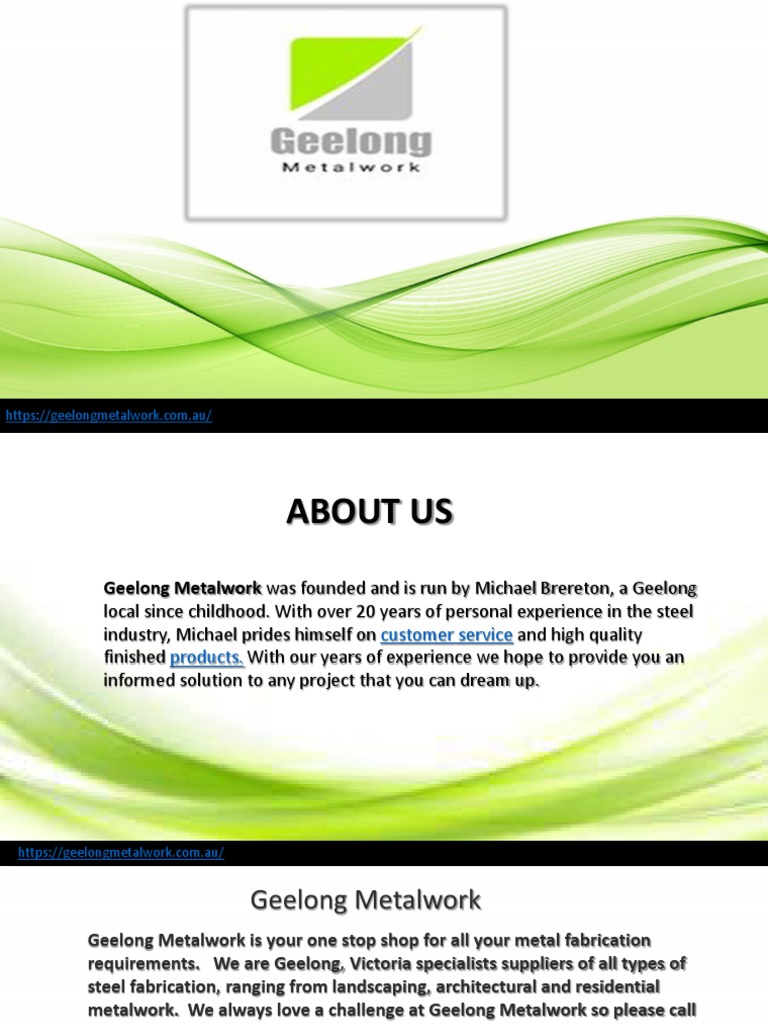 Geelong Metalwork PDF Metal Fabrication Metalworking