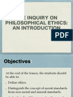 Inquiry On Philosophical Ethics