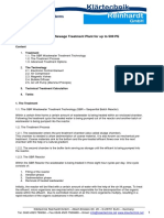 Technical Description of Sewage Treatment Plant For Up To 500PE