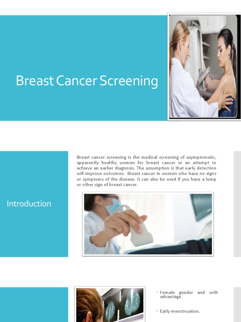 Breast Cancer Screening Guide | PDF | Breast Cancer | Mammography